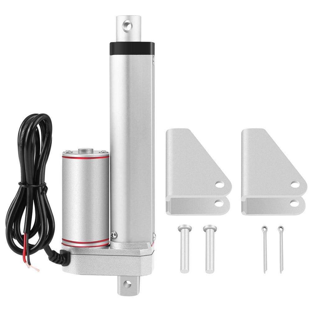 Vikye DC 24V Linear Actuator, 150mm Stroke High Duty 750N Straight Line Electric Linear Actuator, Industrial Electric Stroke Linear Actuator