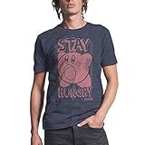 Kirby Stay Hungry Mens Navy Heather T-shirt