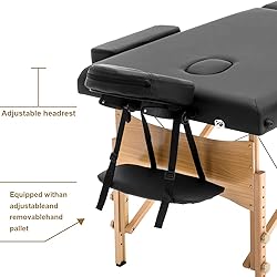 Hudada Massage Table Professional Portable Height