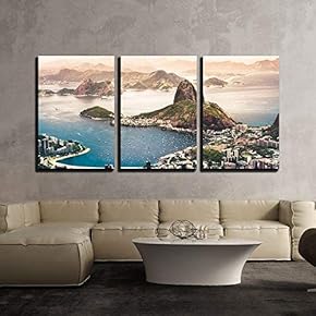 3 Panel Canvas Wall Art (24" x 16" x 3 Panels, Sugarloaf Mountain)