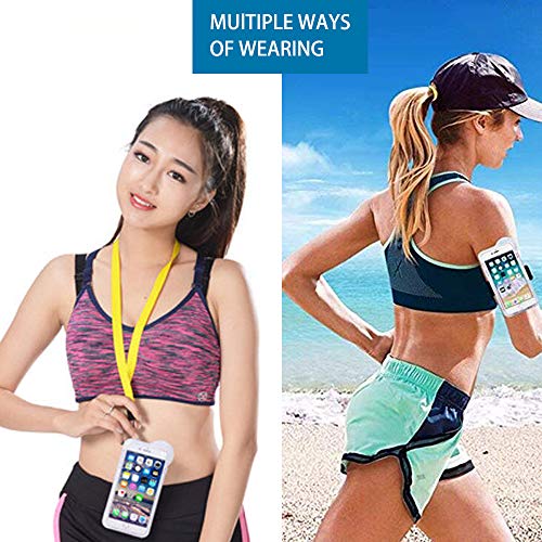 Underwater Photography Waterproof Phone Case Pouch for iPhone XSMAX Enhanced Underwater Cell Phone Dry Bag with Armband O Lens Ring Full Sealed Waterproof Case IPX8 Certified