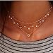 Essencedelight Necklace for Women Girls Fashion Choker Star Pandant Jewelry Necklaces Gold