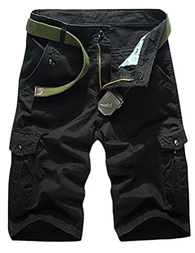 Pantalones Cortos Multi-Bolsillo Para Hombre Estilo Casual