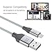 BYZ Charging Cable iPhone Charger 3 pack Lightening Cable - 6ft iPhone Cable USB Sync & Charging Cord for iPhone 7 Plus 7 6S Plus 6 Plus SE 5S 5C 5, iPad 2 3 4 Mini, iPad Pro Air, iPod - Silver Grey