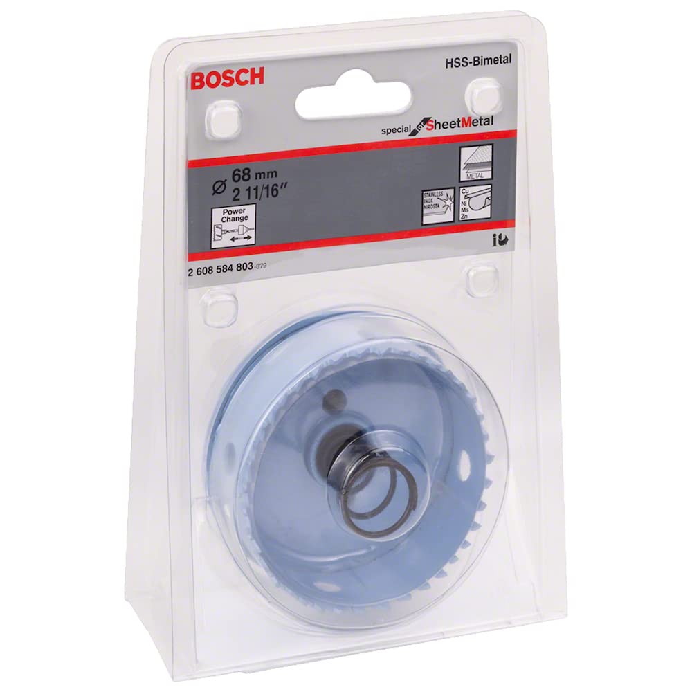 Bosch Professional Hole Saw Special for Sheet Metal (for Stainless and Steel Sheets, Ø 68 mm, Accessories for Drills) — image 1
