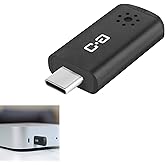 DUNGZDUZ USB C Mini Microphone for Mac mini M4/M4 Pro & MacBook | Plug-and-Play Condenser Mic, Compact & Portable, Clear Audi