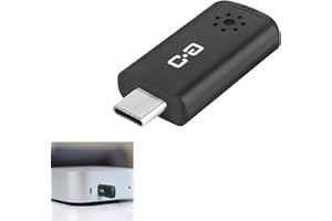 DUNGZDUZ USB C Mini Microphone for Mac mini M4/M4 Pro & MacBook | Plug-and-Play Condenser Mic, Compact & Portable, Clear Audi