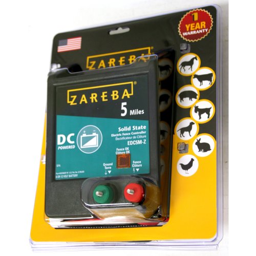Zareba EDC5M-Z 5-Mile Battery Operated Solid State Fence Charger
