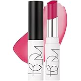 BOM COSMETICS Dewy Lip Balm #6 PURE ROSE, Sheer Glow Lip Care with Vitamin E and Shea Butter for Hydration, Nourishment, and Plump Lips, Buildable Juicy Shine in 7 Lively Colors, Korean Lip Makeup