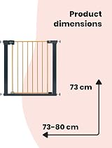 Safety 1st Easy Close Metal Gate 73-80cm One-Hand Open Child Safety Gate view 9