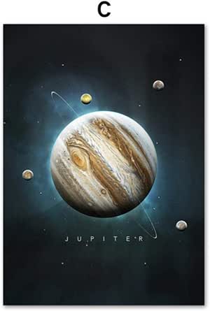 Planeta Tierra Júpiter Mercurio Urano Marte Nordic Carteles e