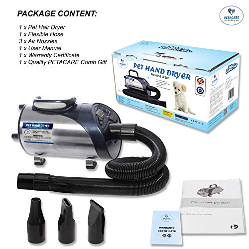 PETACARE Professional PET Hand Dryer with Smart LED Screen. Super