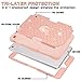 TOPSKY Compatible with iPad Mini Case,iPad Mini 2 Case,iPad Mini 3 Case,[Shock Absorption] Studded Rhinestone Bling High Impact Resistant Case for Apple iPad Mini 1,2,3,(Only for iPad Mini 7.9 Inch), Rose Gold