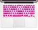 Kuzy Keyboard Cover Compatible with Pro 13 15 17 inch and Air 13.3 inch Silicone Skin Protector, Pink