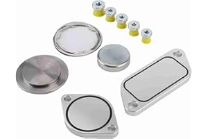 Tbest EGR Plug Kit for ISX 15 CM2250 CM2350 Engine - Includes 5 Aluminum Alloy Gaskets & 5 Rubber Plugs - EGR Block Off Kit, 