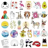 Stickers for Water Bottles 65-Pack Qucuek Cute,Aesthetic,Trendy Stickers for Girls Teens, Perfect for Waterbottle,Laptop,Phone,Travel Extra Durable 100% Vinyl