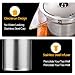 Glass Teapot - Tea Maker Tea Infuser, 304 Stainless Steel Infuser & Germany Clear Glass. Borosilicate Glass Tea Pot with Infuser for Blooming and Leaf Tea. 27 Ounce / 800 Milliliter as Teakettle