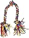 Mammoth 20-Inch Cloth 3-Knot Rope Tug, Medium, Assorted colors