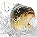 Thekuai Fishing Hooks Octopus Circle Hooks Black High Carbon Steel Hook Set of 75pcs/Box/5Size