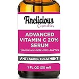 BEST VITAMIN C Serum for Face. Top Anti Wrinkle, Anti aging , Repairs Dark Circles, Fade Age Spots and Repair Sun Damage.20% organic Vit C + E + Hyaluronic Acid.1 oz
