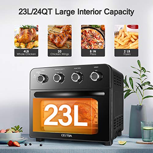 OSTBA Air Fryer Oven 1700W Multifunctional Convection Toaster Oven