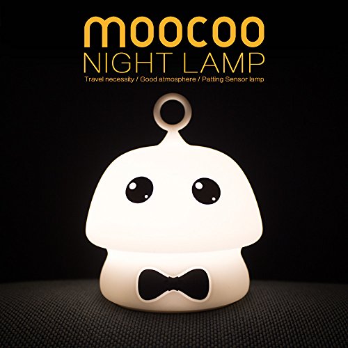 Rumas Cartoon Mini LED Night Light with Ring - Portabal USB Eye-Care Baby Nursery Lamp - 7 Coloring Beside Lamp (C) - Thumbnail 2