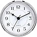 Hicarer 3-1/2 Inch (90 mm) Quartz Clock Fit-Up/Insert with Arabic Numeral, Quartz Movement (Silver Rim)