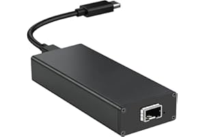 Lidkew USB4 Type C to SFP+ 10G Network Card with Intel JHL6340 Chip & 82599EN 10G Optical Port,Compatible with Thunderbolt 3/