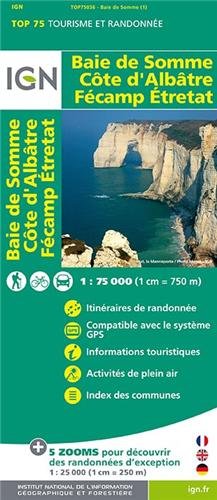 Baie de Somme - Cote d'Albatre - Fecamp - Etretat 2014: IGN.75036 by (Map)