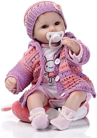 Rayish Reborn Baby Doll Soft Silicone 18inch 45cm Lovely Lifelike Cute Lovely Holiday gifts children's playmates