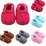 Ecosin Fashion Baby Shoes Sneaker Anti-slip Soft Sole Toddler Woolen Yarn Shoes