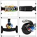 Allek Scooter, 3 Wheel Adjustable Height PU Flashing Wheels Kick Scooter for Kids with Patented Folding System Best Gifts for Children from 3 to 17 Year-Old (Crazy Hip-hop)