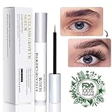 Natural Eyelash Growth Serum Enhancer Brow & Lash Serum Enhancing Formula & Rapid Brow Serum Growth Treatment for Longer, Thicker Eyelashes and Eyebrows 5ML
