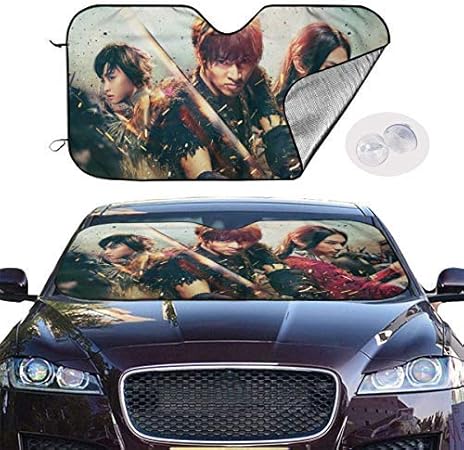 Amazon キングダム 1 Jpeg 車用 サンシェード 取り付けが簡単 折り畳み式 軽量の日除け 吸盤4個付き カー用品 プライバシー保護 車中泊 仮眠 盗難防止 車カバー 防水雪対策 99 紫外 落葉対策 普通車 軽自動車 Suvに適用 夏冬兼用70 130cm サンシェード 車 バイク