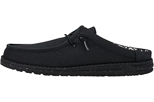 HEYDUDE Men's Wally Slip Stretch Canvas | Men's Shoes | Men Slip-on Loafers | Comfortable & Light-Weight