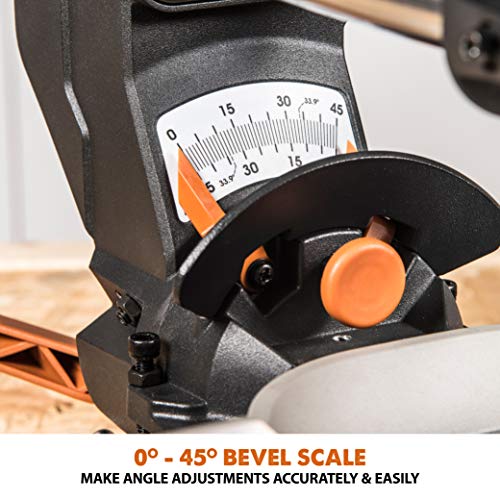 Evolution Power Tools R255SMSDB 10" Multi-Material Double Bevel Sliding Compound Miter Saw - Thumbnail 7