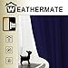 FLOWEROOM Blackout Curtains Thermal Insulated with Grommet Curtains for Bedroom, Navy Blue, 52 x 63 inch, 2 Panel