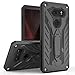 Zizo Static Series Compatible with LG V30 Case Military Grade Drop Tested with Built in Kickstand LG V35 ThinQ Case Black