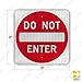 Tapco R5-1 Engineer Grade Prismatic Square Standard Traffic Sign, Legend 