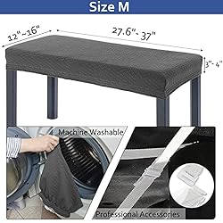 BUYUE Luxury 2-Person Piano Bench