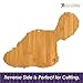 Totally Bamboo Destination Maui Serving and Cutting Board, Includes Hang Tie for Wall Display