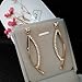 SBLING 18K Rose Gold Plated Cubic Zirconia Drop Earrings