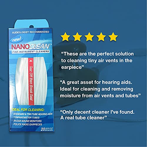 NanoClean Allin1 Hearing Aid Cleaning Kit 1 Pack of 20 ReadytoUse