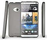 HTC One Case (2013, Model M7) , Diztronic Matte Back Aluminum Gray Flexible TPU Case for HTC One M7 (2013)