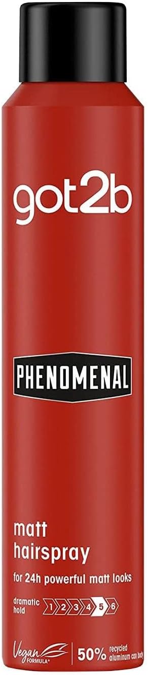Got2B Phenomenal Matte Hair Spray 200ml Silver Brand New