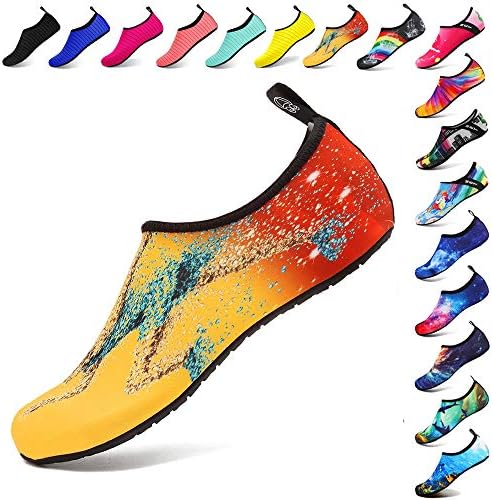 Funnie Water Shoes Mens Womens Kids Barefoot Shoes Quick-Dry Slip-On Aqua Yoga Socks for Beach Sea Park Surfing Diving Swimming Walking Boating Snorkeling Shoes