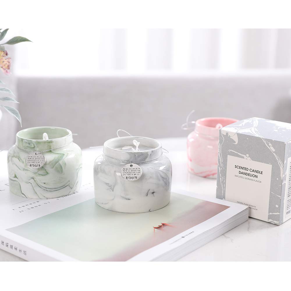 Natural Soy Wax Scented Candle, Aromatherapy Jar Candle, Fragrant Candle, Wild Bluebell, Grey, Relax & Fresh air, 1 piece