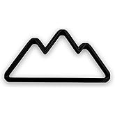Mountains Cookie Cutter with Easy to Push Design, for Baby Showers, Work Events, and Birthday Celebrations (4 inch)