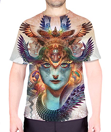 Android Jones Men's Dharma Dragon Full Coverage T-Shirt Medium multicolored