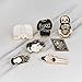 Cartoon Skull Women Brooches Collar Pins Set Enamel Button Black Totem Bound For Jacket Shirt